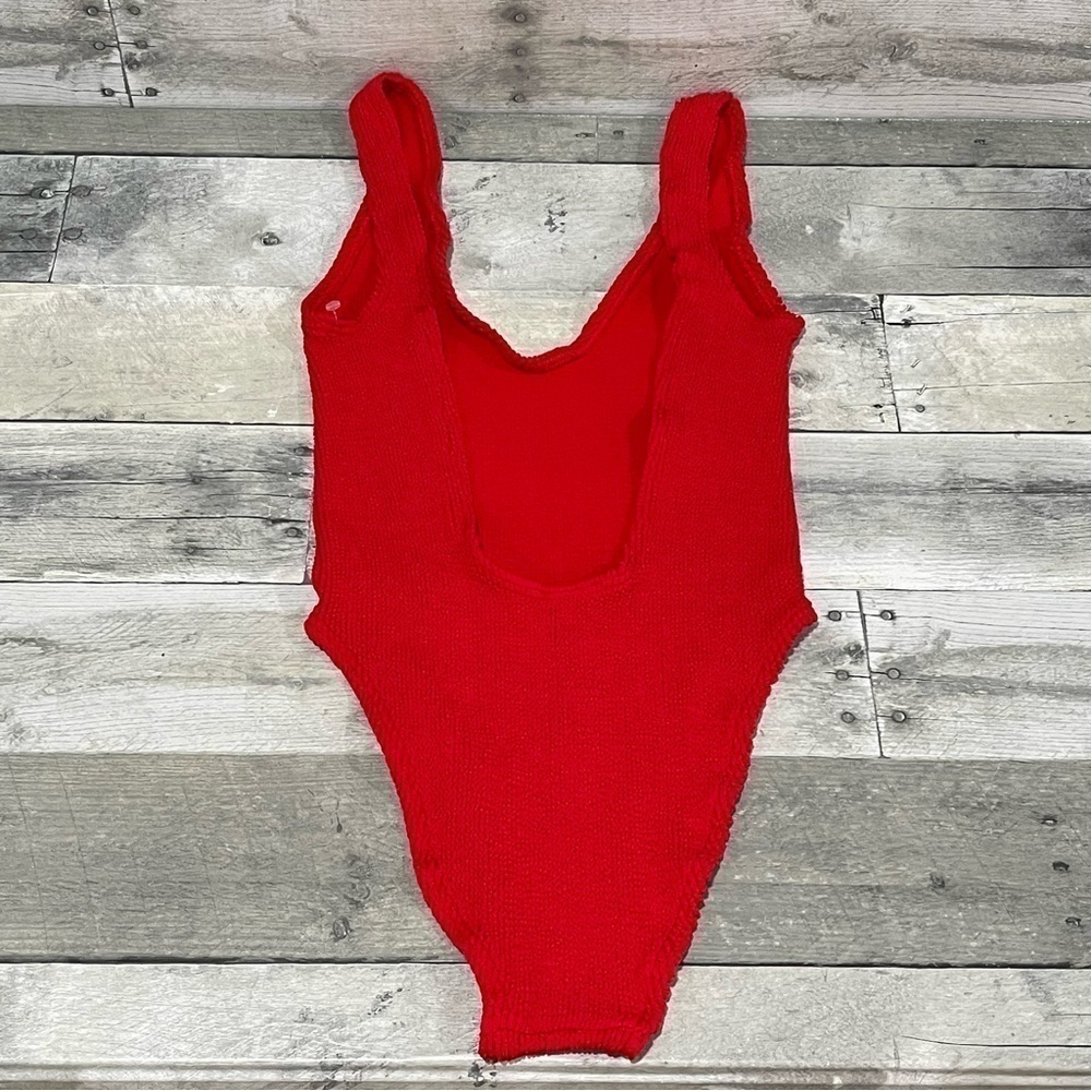 NWOT BOND-EYE THE MARA RIBBED ONE PIECE SWIMSUIT - RED - O/S - Picture 7 of 13